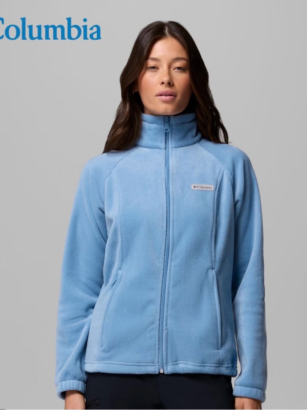Columbia Women’s Sky Blue Full-Zip Fleece Jacket